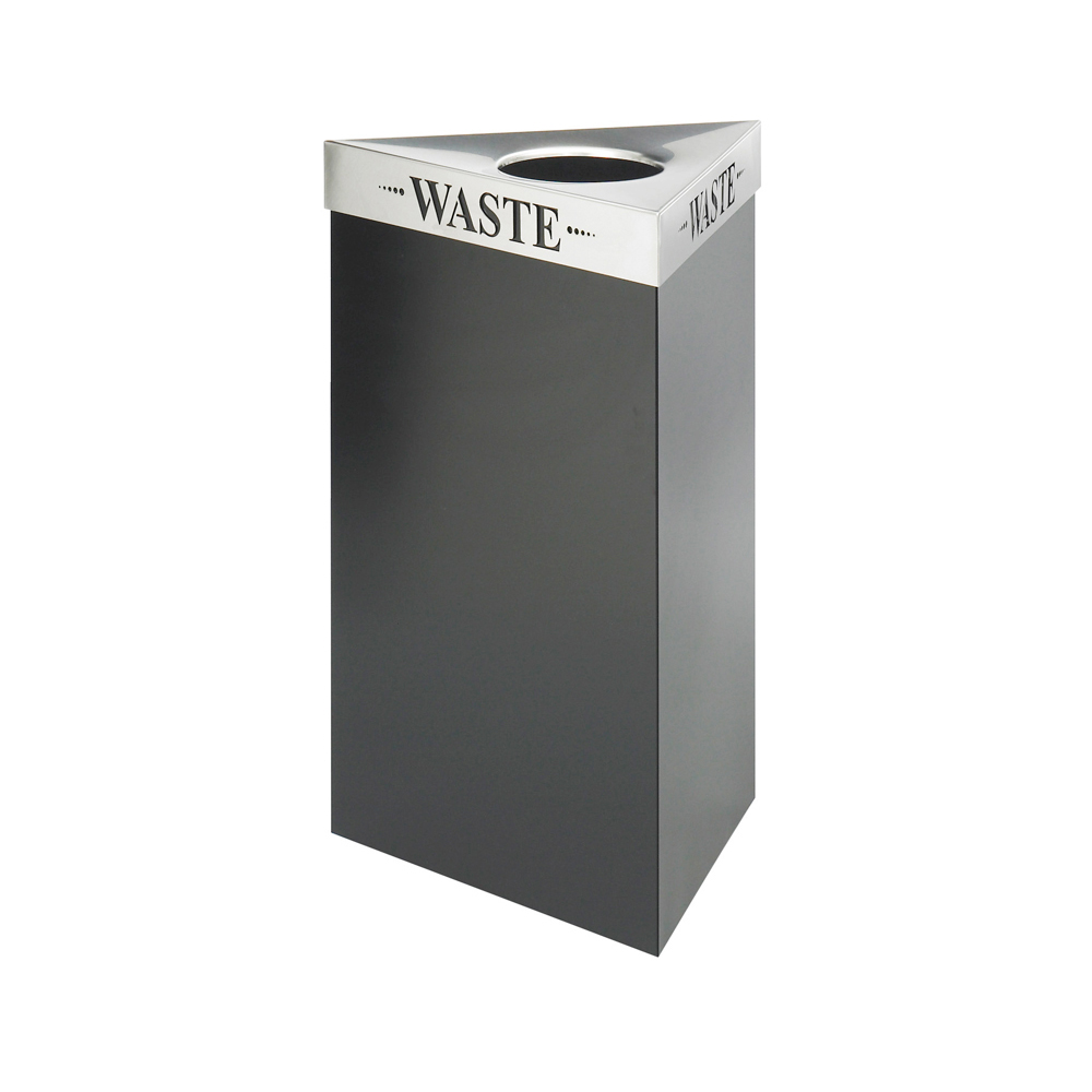 Trifecta Waste Receptacle Lid, Laser Cut "WASTE" Inscription, Stainless Steel