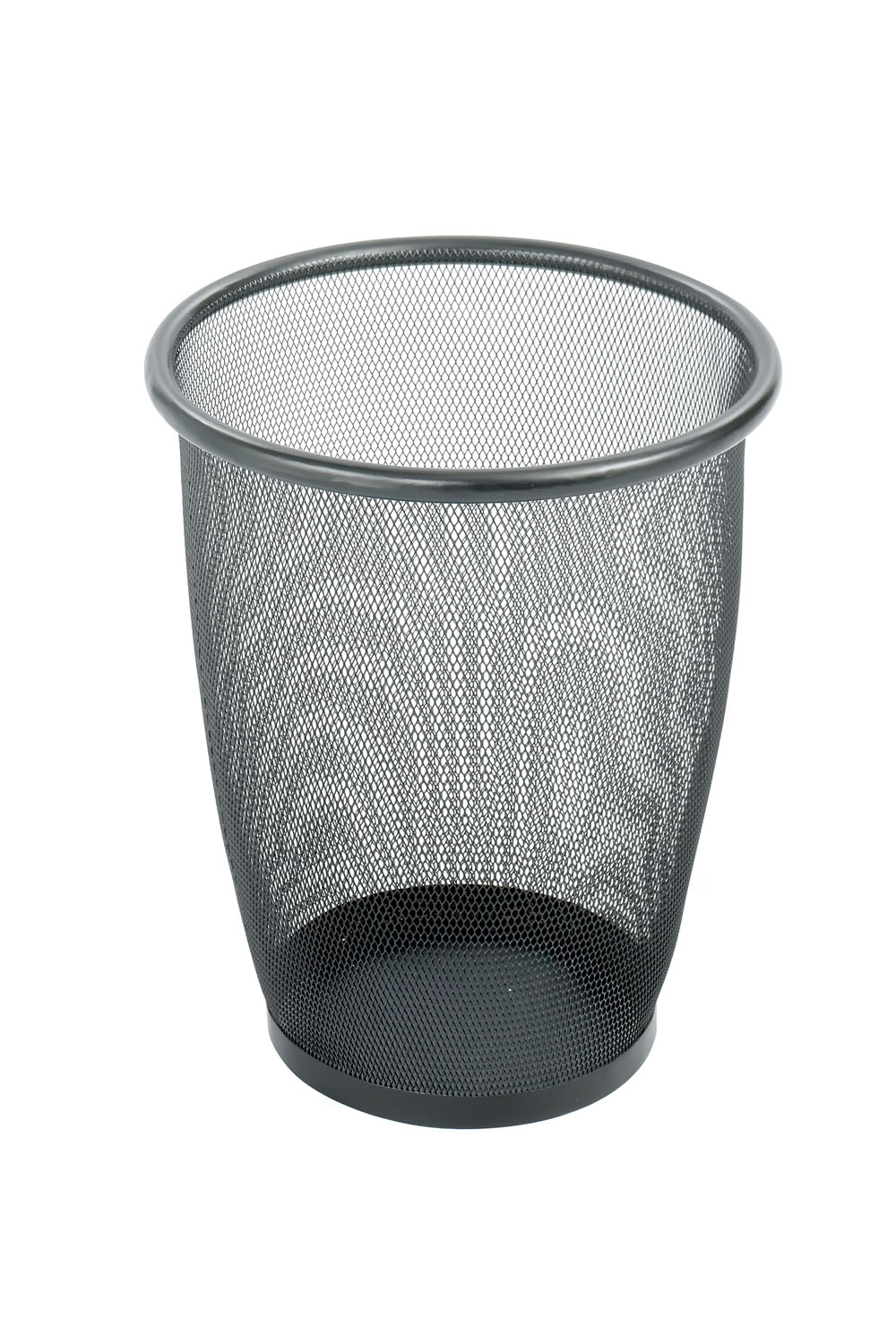 Onyx Mesh Round Wastebasket (Qty. 3) Black