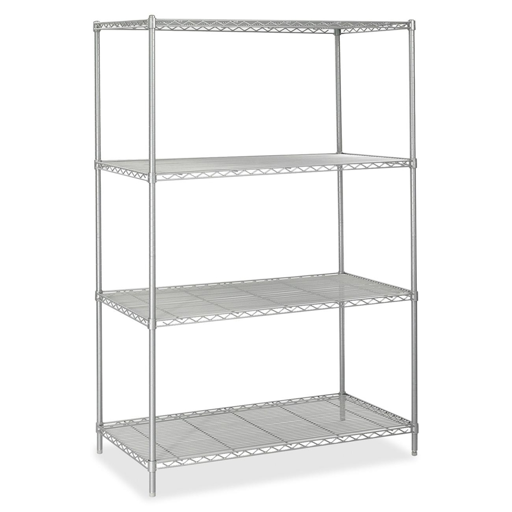 5294GR Industrial Wire Shelving - 48.0" x 24.0" x 72.0" - 4 x Shelf(ves) - Metallic Gray