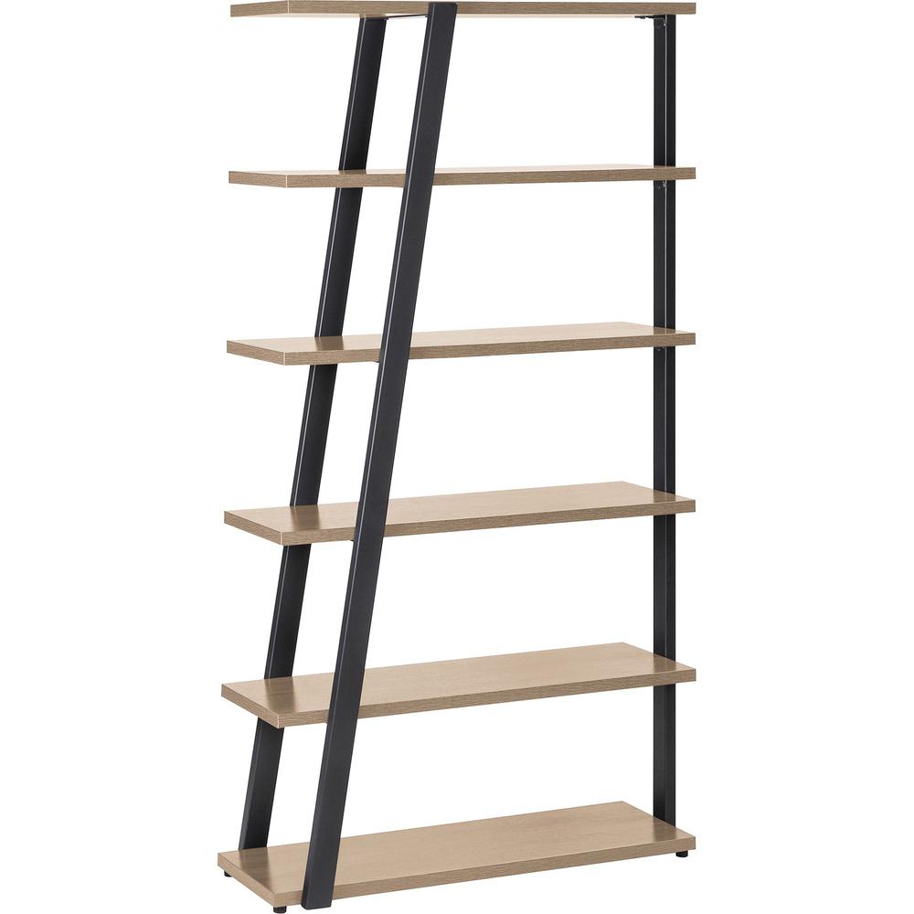 Safco Mirella 5-Shelf Sand Dune Bookshelf - 36.8" x 13.5"67.5" , 1" Shelf - 5 Shelve(s) - Material: Particleboard, Laminate - Fi