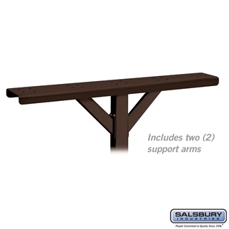 Spreader - 5 Wide with 2 Supporting Arms - for Rural Mailboxes and Townhouse Mailboxes - Bronze