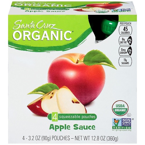 Santa Cruz Organic Applesauce Original (6X4 Ct)