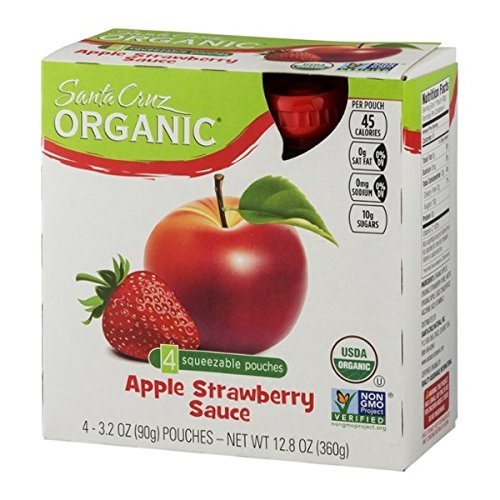 Santa Cruz Organic Apple Strawberry Sauce (6X4 Ct)