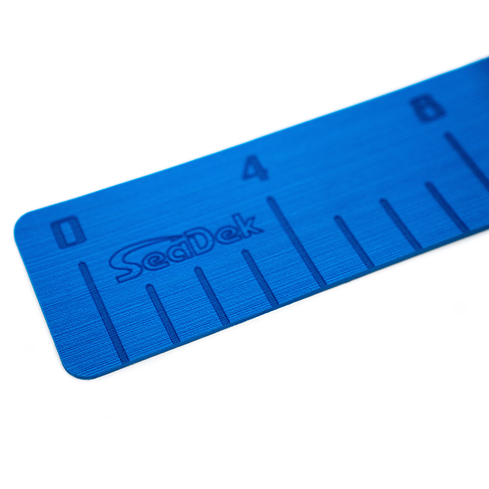 SeaDek 4" x 36" 3mm Fish Ruler w/Laser SD Logo - Bimini Blue