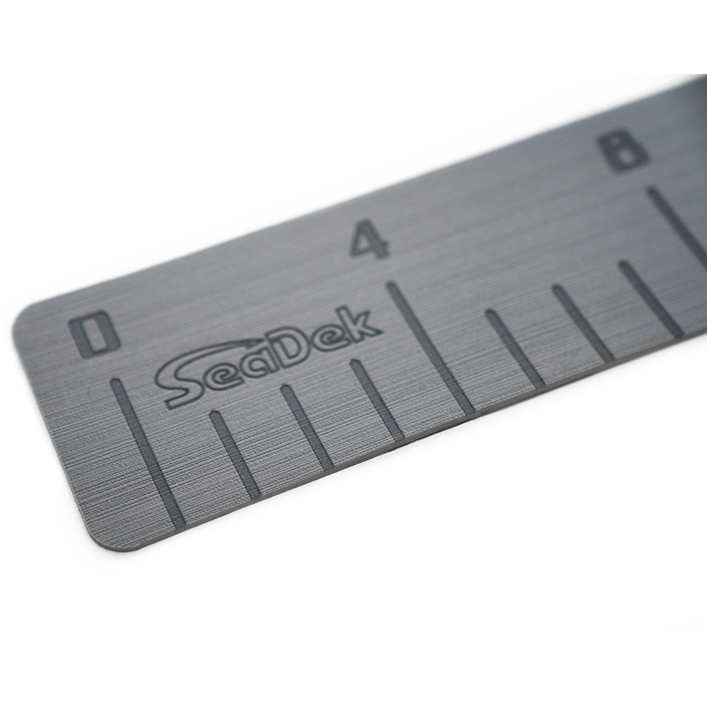SeaDek 4" x 36" 3mm Fish Ruler w/Laser SD Logo - Storm Gray