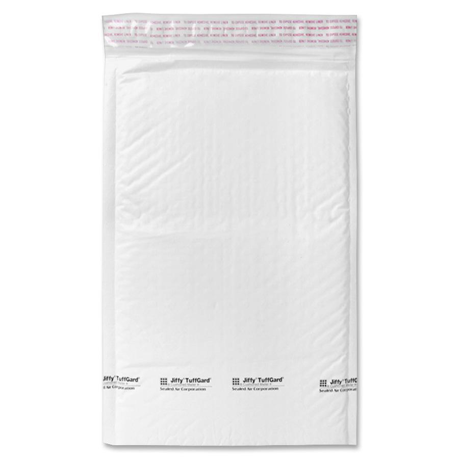 Sealed Air Tuffgard Premium Cushioned Mailers - Bubble - #1 - 7 1/4" Width x 12" Length - Peel & Seal - Poly - 25 / Carton - Whi