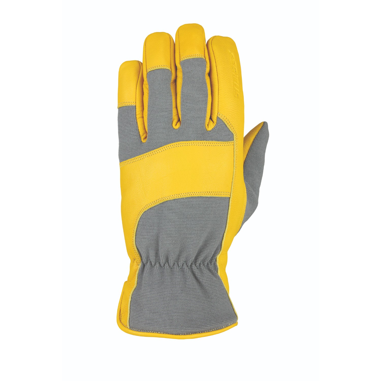 Heatwave Leather Glove Gray Tan Goatskin S