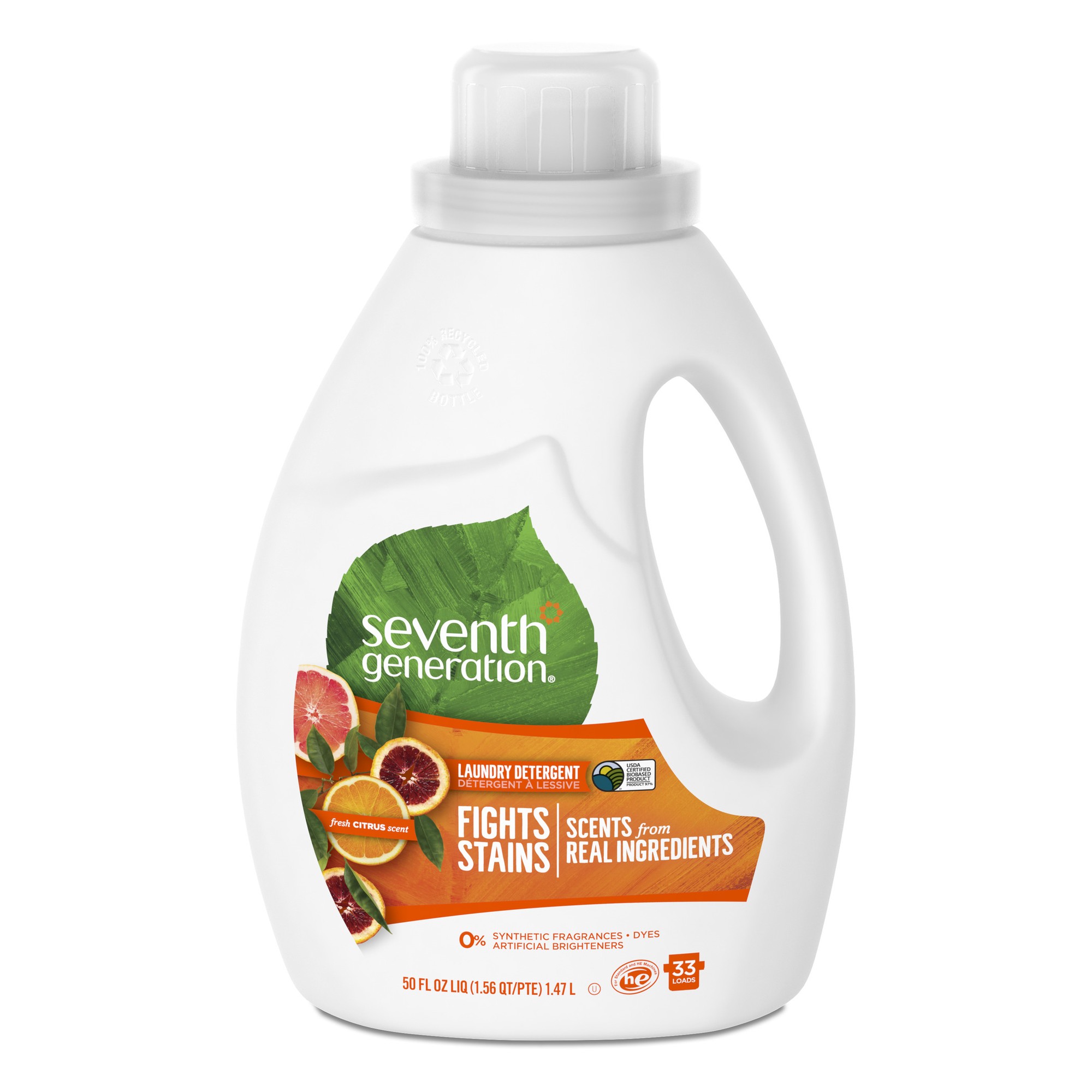 Seventh Generation Flower & Citrus 2x Liquid Laundry Detergent (6x50 Oz)