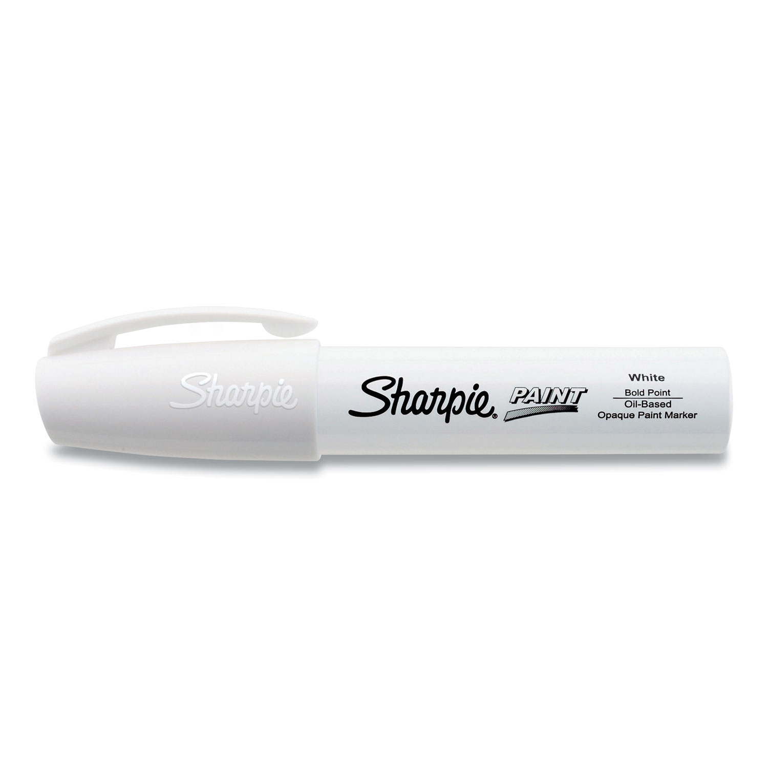 Sharpie Oil-Based Bold Point Paint Markers - Bold Marker Point - White Oil Based Ink - 6 / Pack