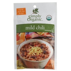 Simply Organic Mild Chili, Seasoning Mix, Certified Organic (12x1Oz)