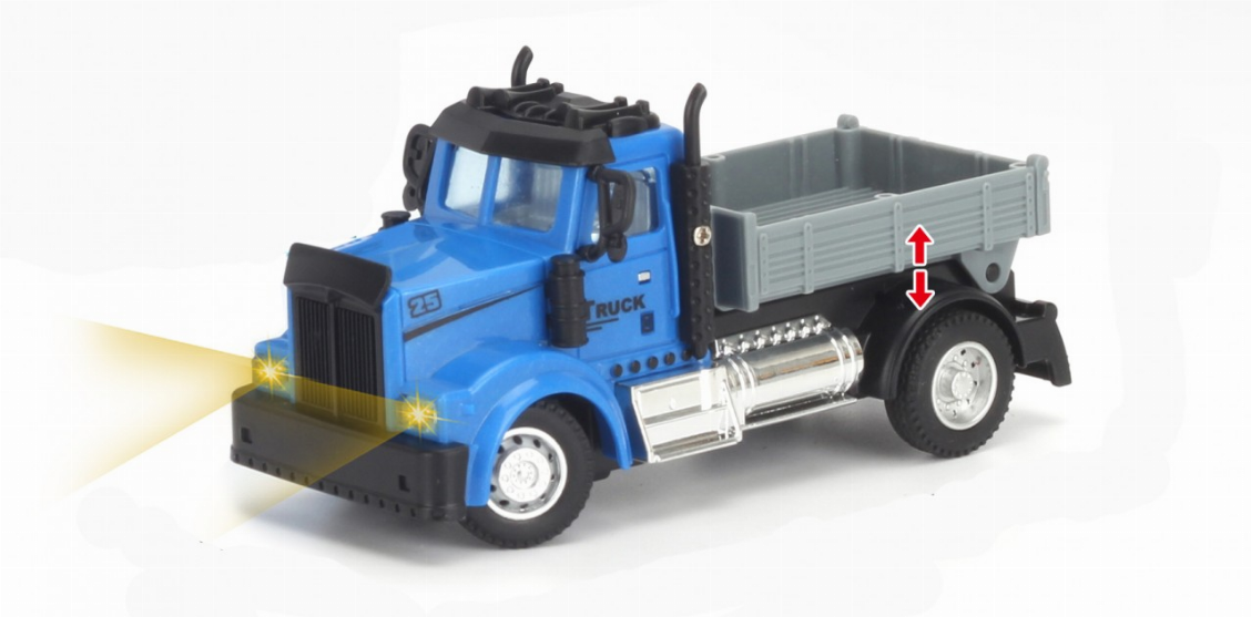 2.4G 1:64 scale RC Transportation Dump Truck with lights and sound