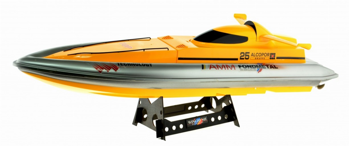Dual Motor Speed Boat With 2.4 Ghz Remote - 32 in Yellow
