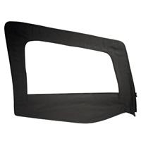 87-95 WRANGLER (YJ) SOFT TOP - DOOR SKIN W/ FRAME - PASSENGER SIDE - DENIM BLACK