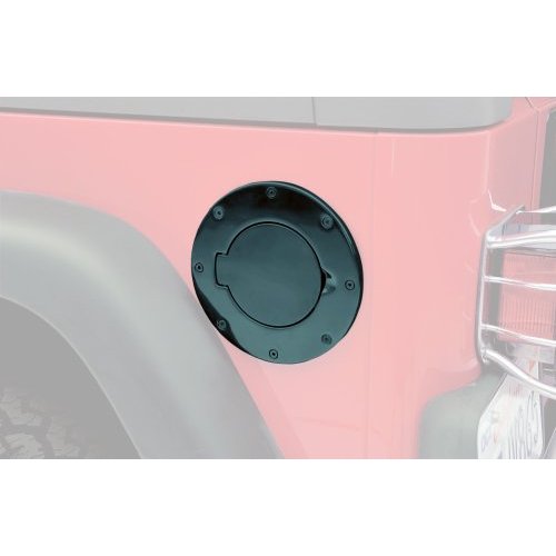 97-06 WRANGLER (TJ/LJ) GAS COVER - BILLET STYLE - GLOSS BLACK