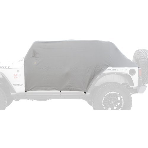 92-06 WRANGLER (YJ/TJ/LJ) CAB COVER W/DOOR FLAP - WATER RESISTANT - GRAY