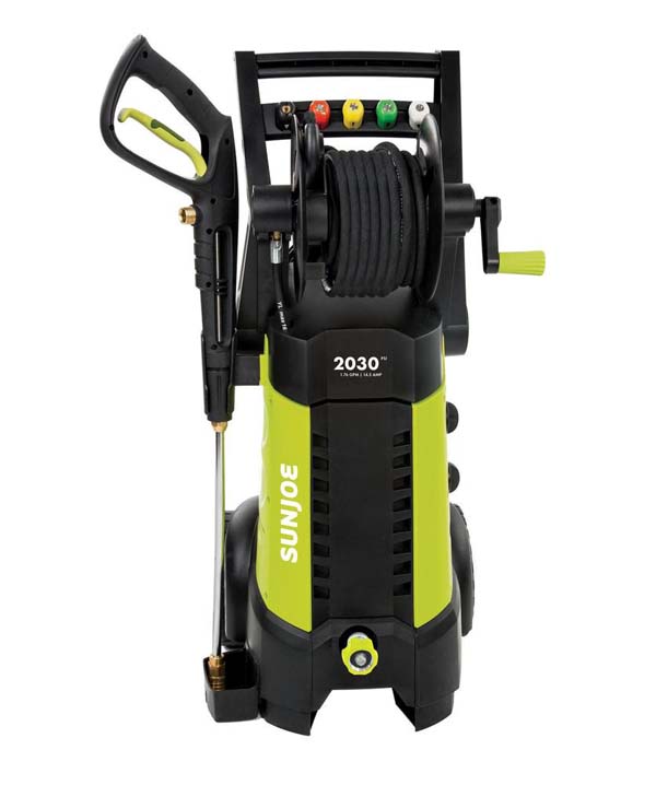 Sun Joe SPX3001 Electric Pressure Washer , 2030 PSI + 1.76 GPM + 14.5-Amp , Hose Reel