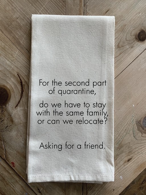 For the second part of quarantine... / Natural Kitchen Towel