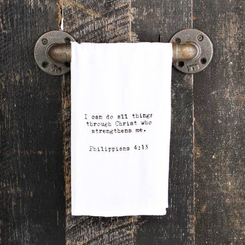 I can do all things through Christ who...  / Kitchen Towel