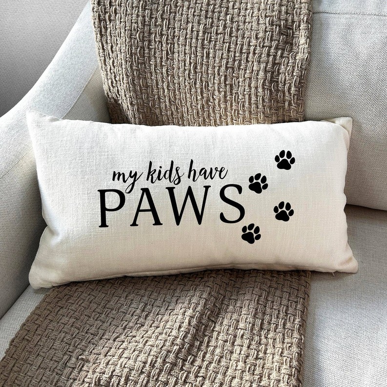 My Kids have Paws / Lumbar Pillow Cover