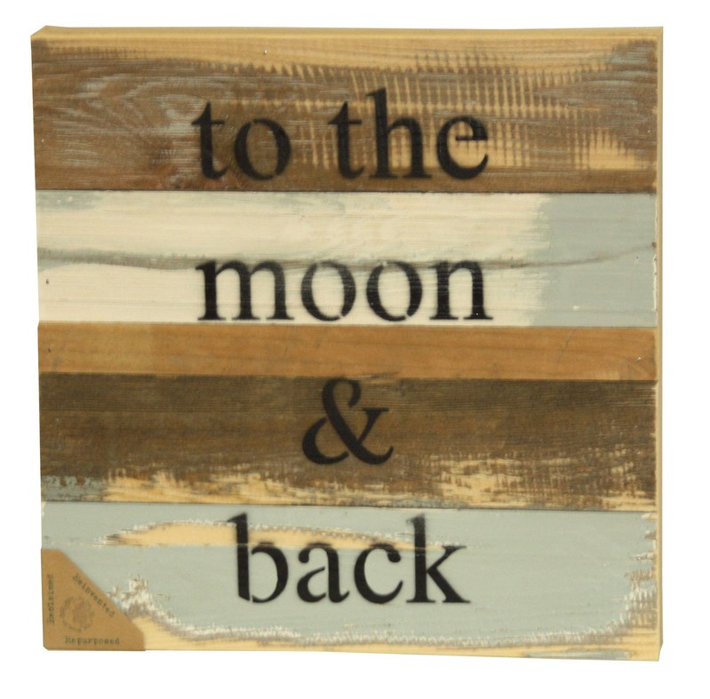 To the moon and back... Wall Sign