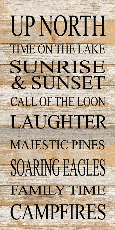 Up north, time on the lake, sunrise... Wall Sign