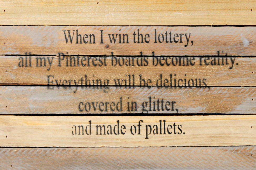 When I win the lottery, all my Pint... Wall Sign