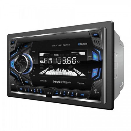 Soundstream 2Din Mless Rcvr W/32Gb Sd/USB /Aux/BT/Am/Fm