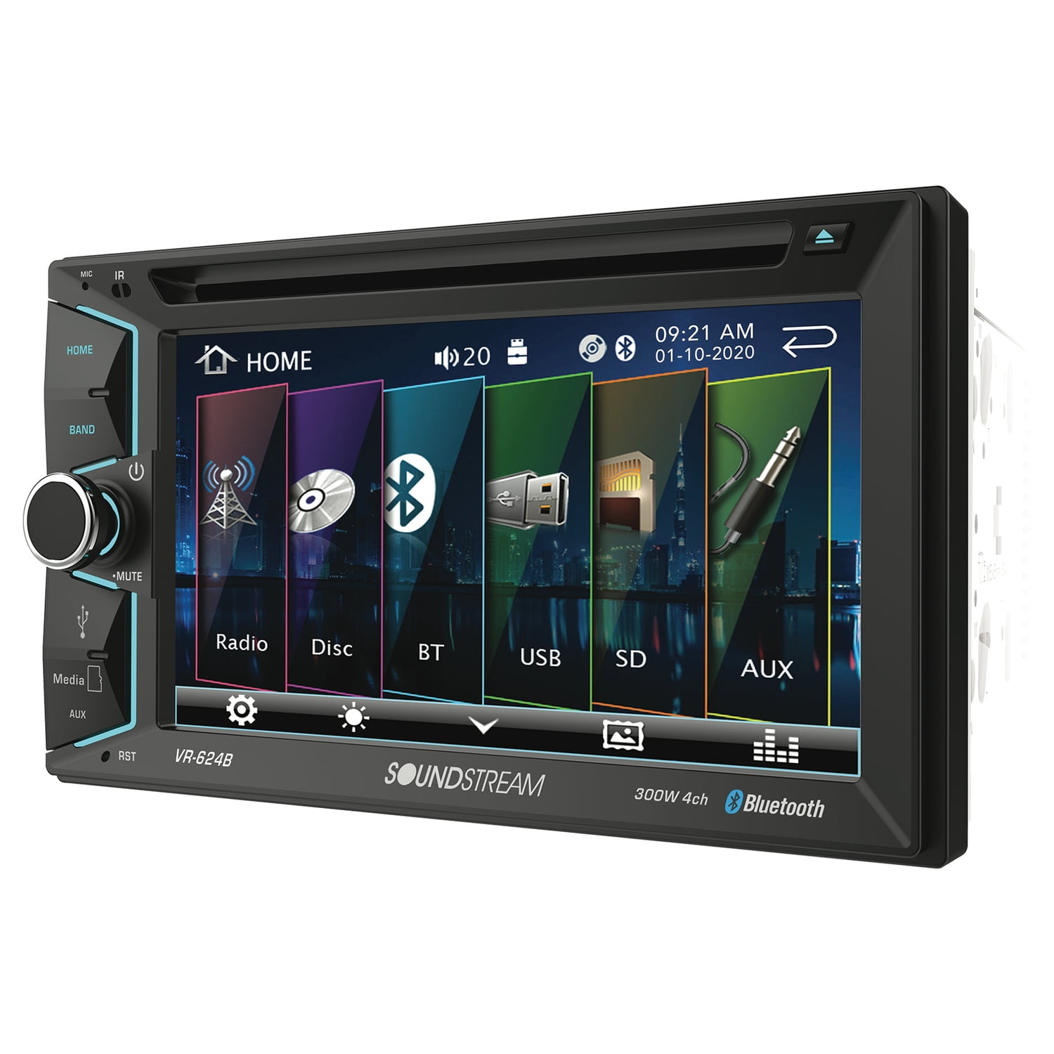 Soundstream [[ 6.2in DVD USB Aux Receiver BT