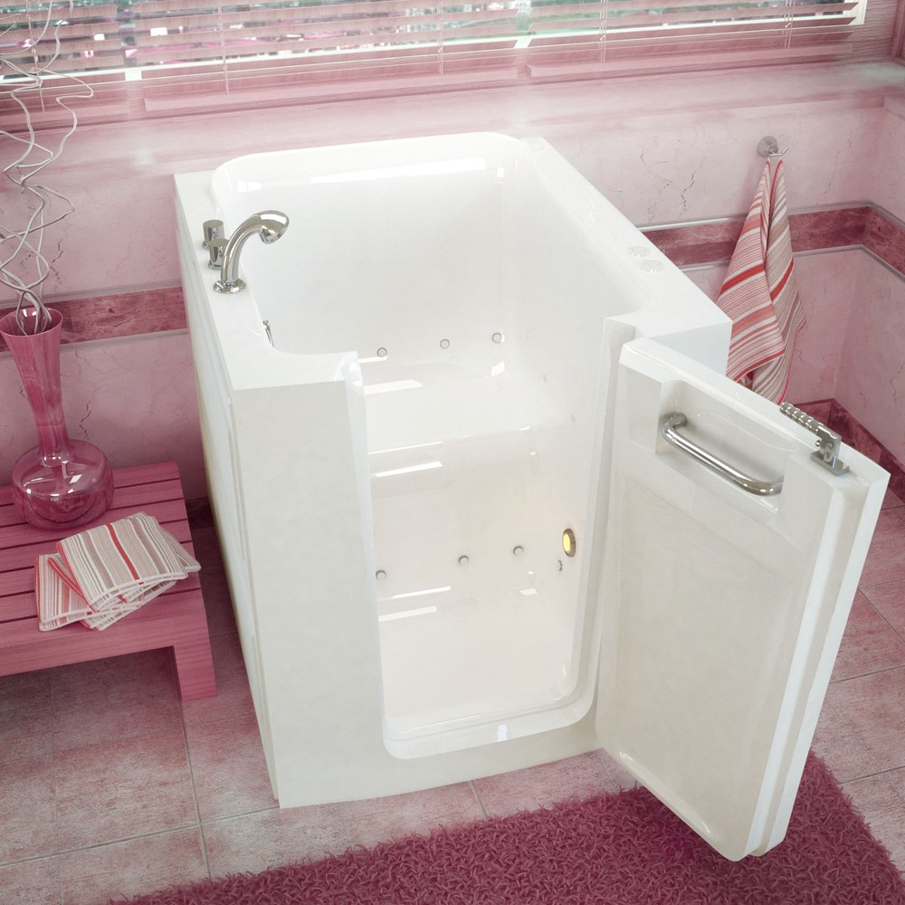 32x38 Right Drain White Air Jetted Walk-In Bathtub