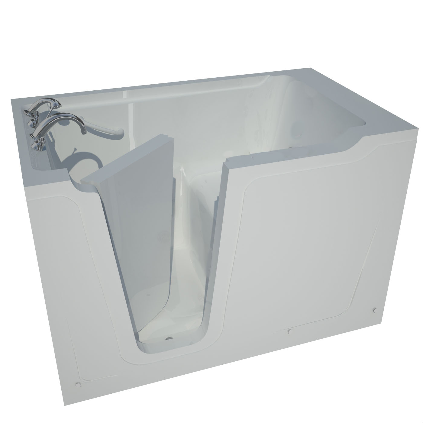 36 x 60 Left Drain Soaking Walk-In Bathtub in White