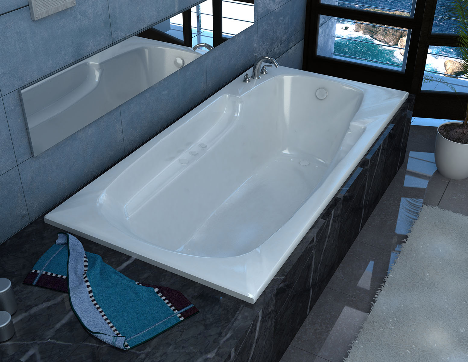 Aesis 32 x 60 Rectangular Air Jetted Bathtub