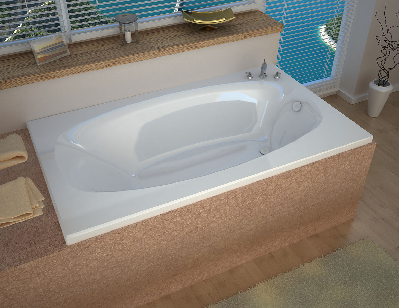 Talia 36 x 66 Rectangular Air Jetted Bathtub