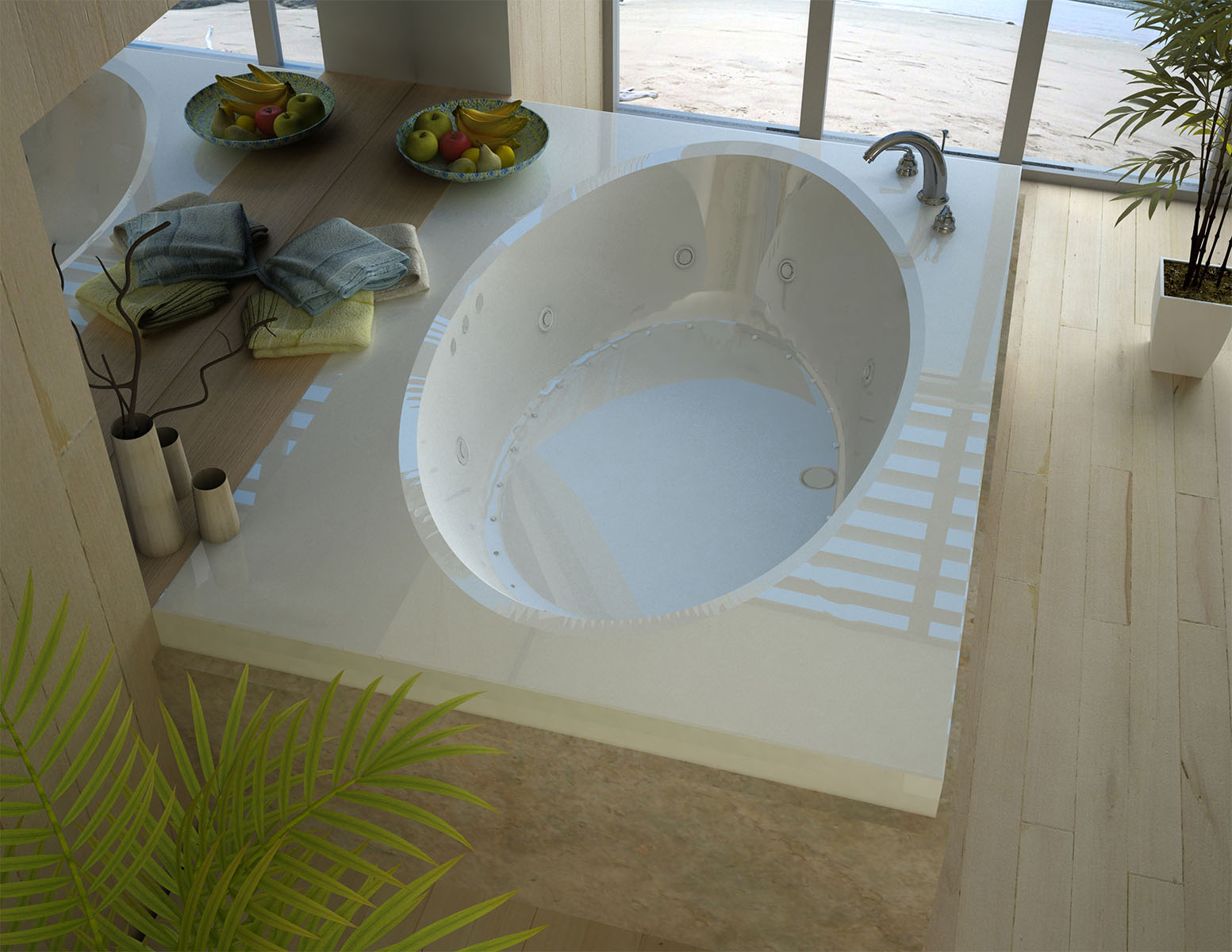 Viola 42 x 72 Rectangular Air & Whirlpool Jetted Bathtub