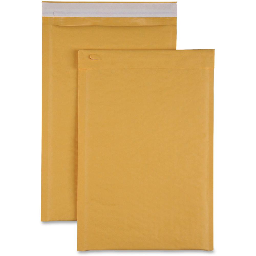 Sparco Size 3 Bubble Cushioned Mailers - Bubble - #3 - 8 1/2" Width x 14 1/2" Length - Self-sealing - Kraft - 100 / Carton - Kra