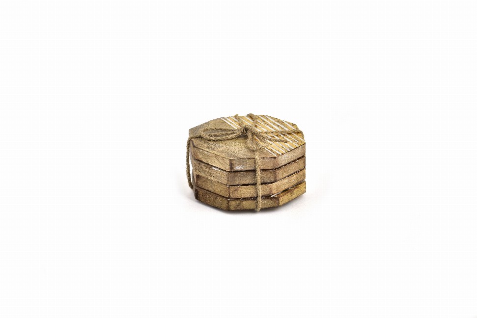 Spitiko Homes Set Of 4 Wood Coaster 4'' X 4''