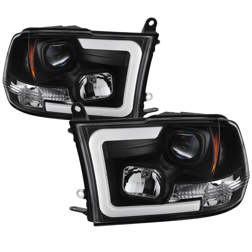 09-16 RAM 1500/10-16 RAM 2500/3500 PROJ HL-HALOGEN MODEL ONLY LIGHT BAR DRL-BLK DRIVE/PASS