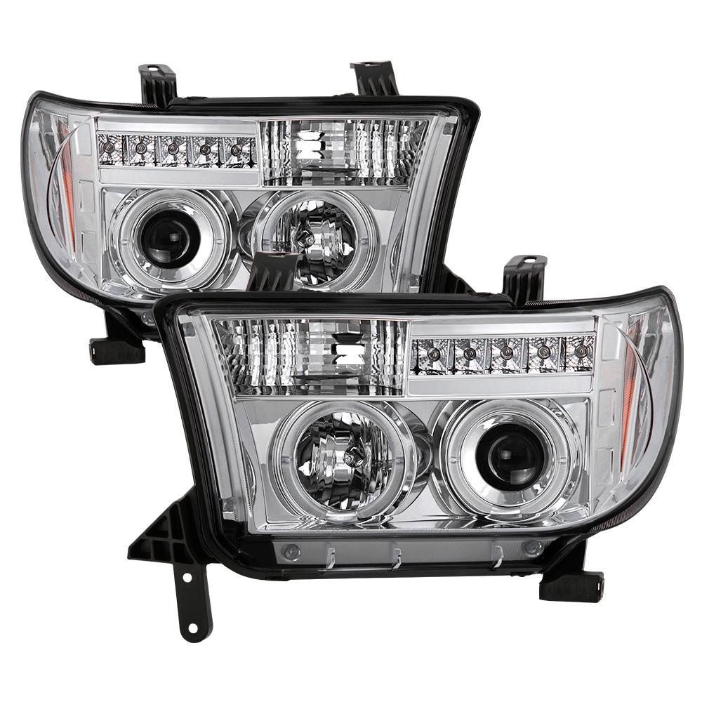 07-13 TUNDRA/08-13 SEQUIOA PROJECTOR HEADLIGHTS-ELIMINATES AFS FUNCTION-LED HALO