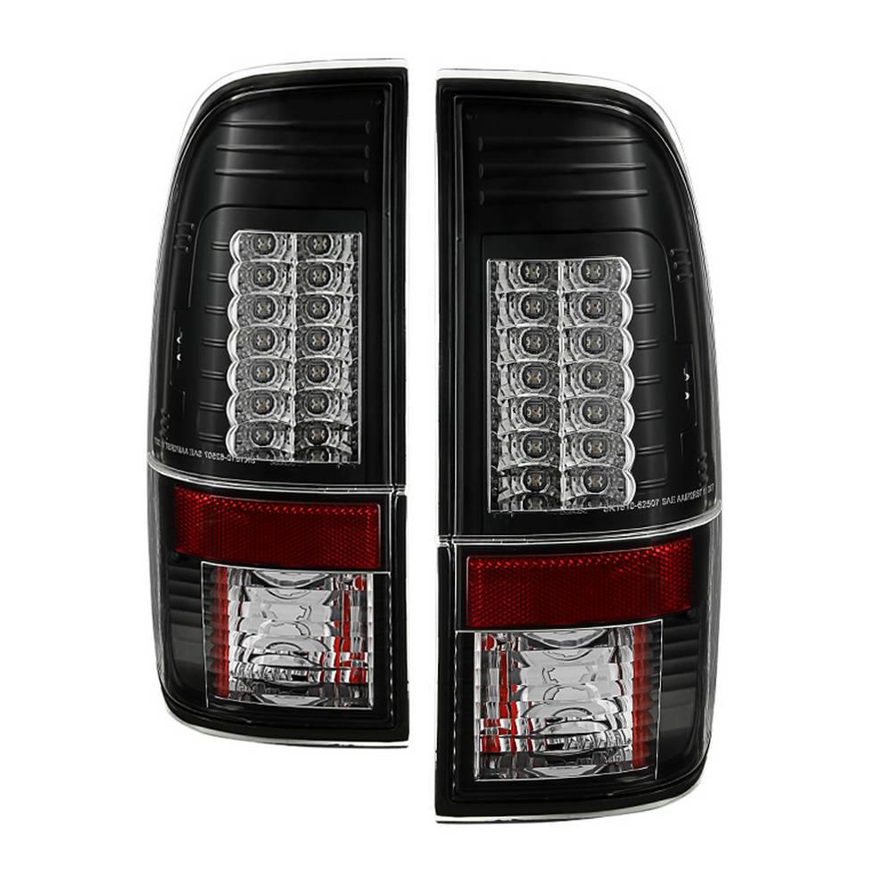 08-16 F250/F350/F450 VERSION 2 LED TAIL LIGHTS-BLACK