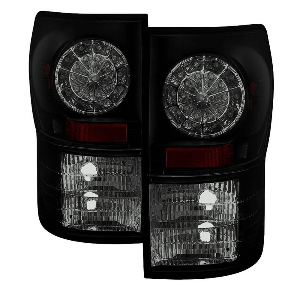 07-13 TUNDRA LED TAILLIGHTS-BLACK SMOKE DRIVER/PASSENGER