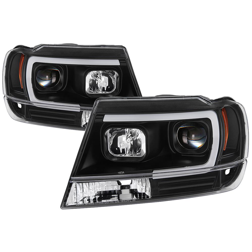 99-04 GRAND CHEROKEE VERSION 2 LIGHT BAR PROJECTOR HL-BLACK