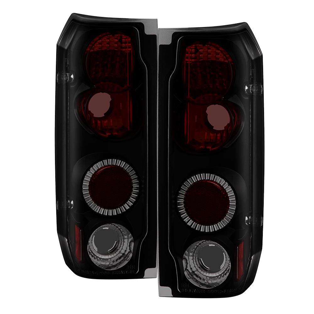 87-96 F150/88-96 BRONCO EURO STYLE TAIL LIGHTS-BLACK SMOKE