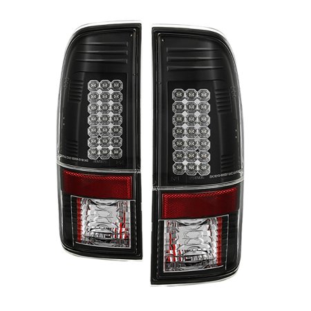 08-16 F250/F350/F450 LED TAILLIGHTS-BLACK DRIVER/PASSENGER