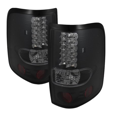 04-08 F150 STYLESIDE(NOT FIT HERITAGE/SVT)LED TAILLIGHTS-BLACK SMOKE DRIVE/PASS