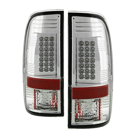 0816 F250/F350/F450 LED TAILLIGHTSCHROME DRIVER/PASSENGER