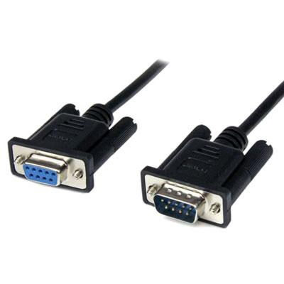 1m Black DB9 Null Modem Cable