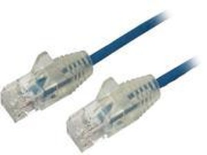 6 in Slim CAT6 Cable Blue