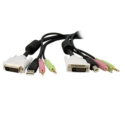 4x1 USB DVI KVM Switch