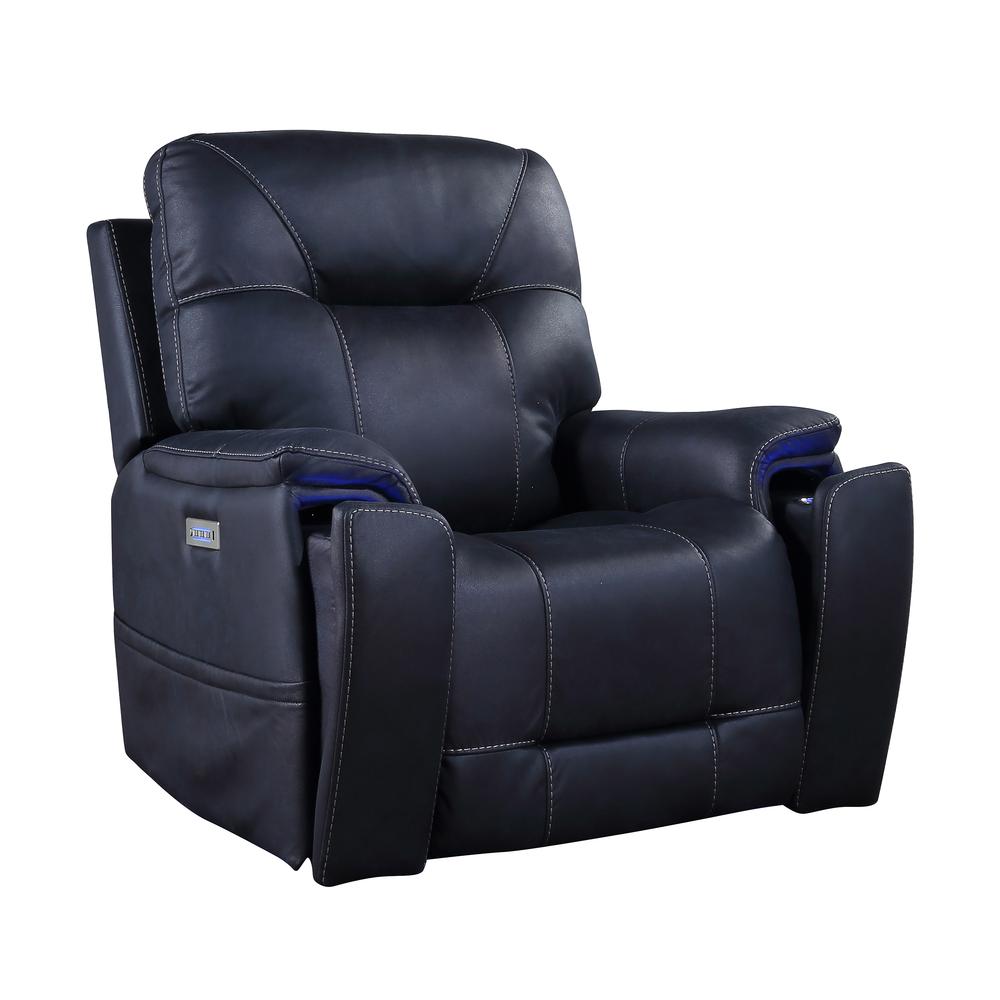 Lexington Power Media Recliner - Ocean Blue