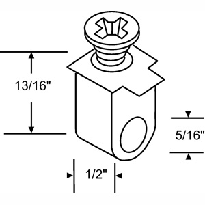 Closet Door Pivot Pin Guide New Style, 30-Pack