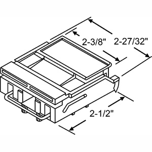 Casement Latch Kit White Color